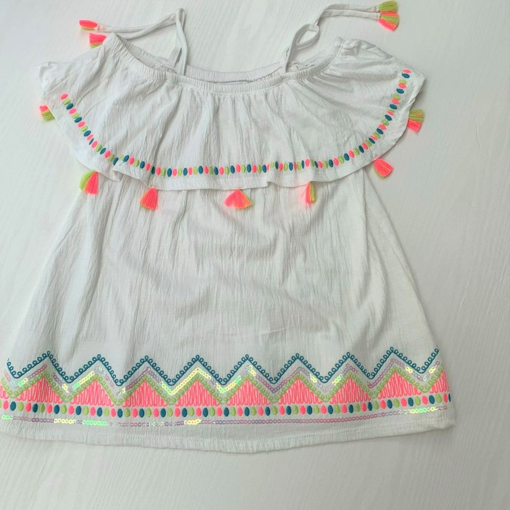 Girls Artisan NY Embroidered Top